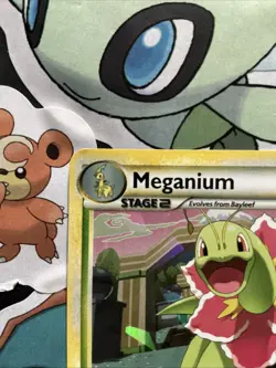 Meganium 26/123 LP Shatter Holo Rare Vintage HGSS Pokemon Card - Image 2