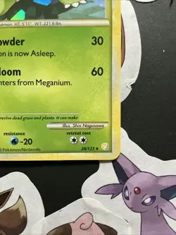 Meganium 26/123 LP Shatter Holo Rare Vintage HGSS Pokemon Card - Image 4