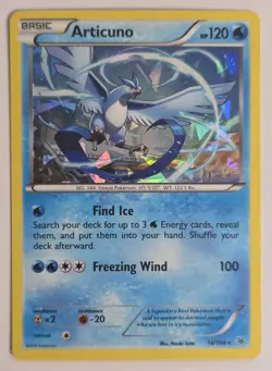 Pokemon Articuno Holo Rare Card 16/108 Roaring Skies Cracked Ice - Image 1