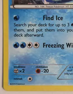 Pokemon Articuno Holo Rare Card 16/108 Roaring Skies Cracked Ice - Image 4