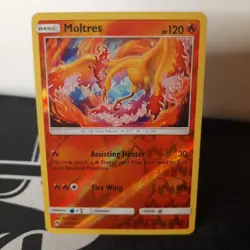 Pokemon Card Lost Thunder Moltres 38/214 Rare Reverse Holo - Image 1