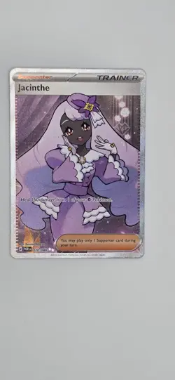 Pokemon Jacinthe 110/088 POR Ultra Rare Full Art Holo Trainer Card TCG - Image 1