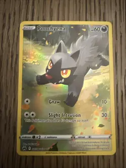 Pokemon 2023 SWSH Crown Zenith Poochyena Galarian Gallery Card #GG33/GG70 - Image 1