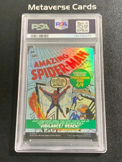 2025 MTG Marvel's Spider-Man Peter Parker Amazing Classic Comic Foil PSA 10 - Image 2