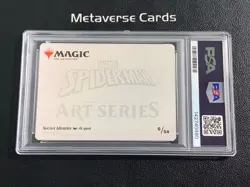 2025 MTG Marvel's Spider-Man Art Series #6 Secret Identity Gold Stamped PSA 8 - Image 2