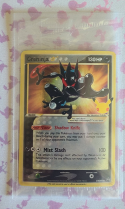 Pokemon Celebrations SWSH144 Greninja Gold Star Promo New/Sealed - Image 5