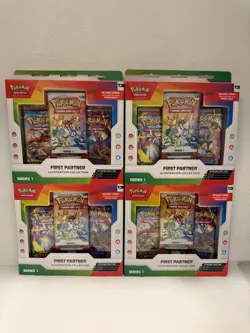 4X SEALED - Pokemon First Partner Illustration Collection Series 1 - Lot Of 4 - Image 1