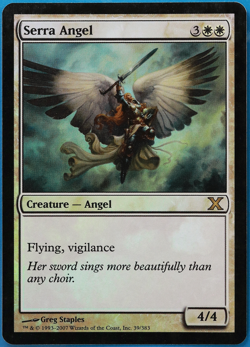 Serra Angel FOIL 10th Edition PLD White Rare MAGIC CARD (ID# 501266) ABUGames - Image 1