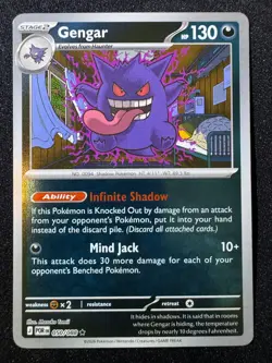 Reverse Holo Gengar 050/088 ME03: Perfect Order Rare Pokemon TCG Card - Image 1