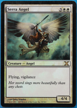 Serra Angel FOIL 10th Edition PLD White Rare MAGIC CARD (ID# 501265) ABUGames - Image 1