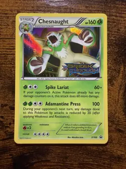 Pokemon Chesnaught Breakthrough Promo Prerelease Holo XY68 - Image 1
