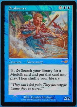 Seahunter FOIL Nemesis PLD Blue Rare MAGIC GATHERING CARD (ID# 501263) ABUGames - Image 1