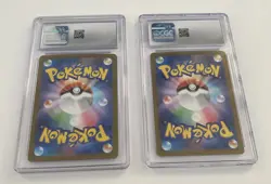 Team Rocket’s Meowth Persian Pokemon Art Rare Holo Japanese 2 Slab Graded Lot - Image 2