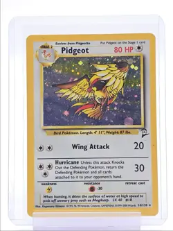 PIDGEOT 2000 POKEMON BASE SET 2 HOLO RARE 14/130 Q1048 - Image 1