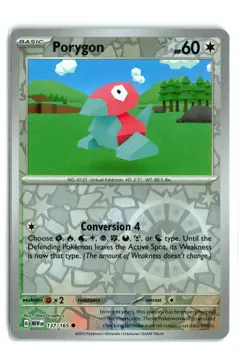 Porygon 137/165 151 REVERSE HOLO POKEMON TCG NM-LP - Image 1