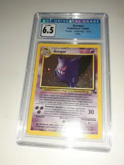 Pokemon Gengar Fossil 5/62 Holo Rare 1999 CGC 6.5 FREE SHIPPING - Image 1