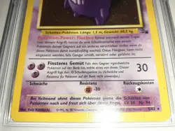 Pokemon Gengar Fossil 5/62 Holo Rare 1999 CGC 6.5 FREE SHIPPING - Image 3