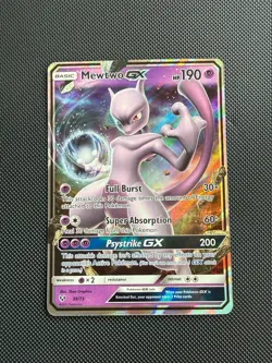 Pokemon Mewtwo GX 39/73 2017 Shining Legends Holo NM - Image 1