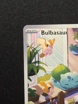 Bulbasaur 143/142 Illustration Rare Full Art Holo SV07: Stellar Crown Pokemon NM - Image 3