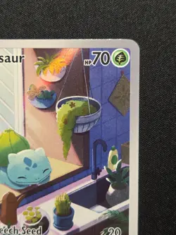 Bulbasaur 143/142 Illustration Rare Full Art Holo SV07: Stellar Crown Pokemon NM - Image 4