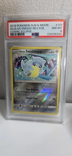 Pokemon PSA Graded Lot - 2025 PSA 7 Mamoswine & PSA 8 Bellibolt ex + Sandshrew - Image 4