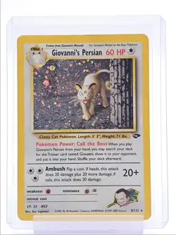 GIOVANNI'S PERSIAN 2000 POKEMON GYM CHALLENGE HOLO RARE 8/132 Q1048 - Image 1
