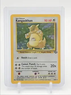 KANGASKHAN 1999 POKEMON BASE SET JUNGLE RARE HOLO 5/64 Q1048 - Image 1