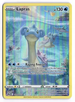 Pokemon Crown Zenith Galarian Gallery Lapras GG05/GG70 Holo Trainer Gallery Rare - Image 1