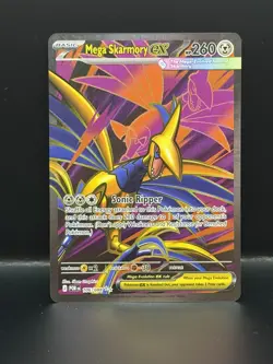 Pokemon Mega Skarmory ex 106/088 Me03: Perfect Order Full Art Ultra Rare Holo - Image 1