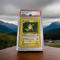 1999 Pokemon TCG Base Set II Raichu Holo 14/102 Graded PSA 6 EX-MT New Slab - Image 1