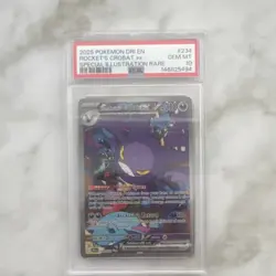 Pokemon Team Rocket's Crobat ex Destined Rivals SI Rare Holo PSA 10 - Image 1