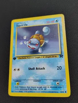 Pokemon TCG Squirtle 68/82 - 1st Edition Team Rocket - Image 1