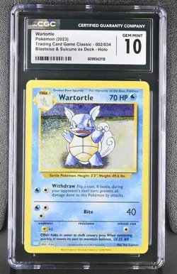 Wartortle *CGC 10* Holo *Classic Collection* #2 * 2023 * Pokemon - Image 1