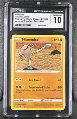 Hitmonlee *CGC 10* Holo *Classic Collection* #11 * 2023 * Pokemon - Image 1