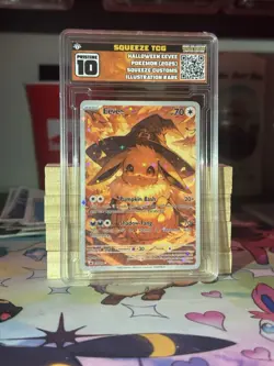 Halloween Eevee Custom Card In Custom Graded Slab - Pokemon TCG - Image 1