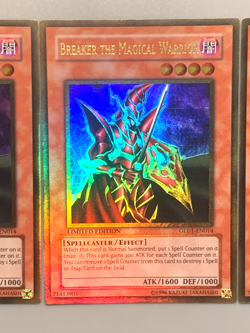 yugioh 3X BREAKER THE MAGICAL WARRIOR GLD1-EN014 Gold near mint set - Image 4
