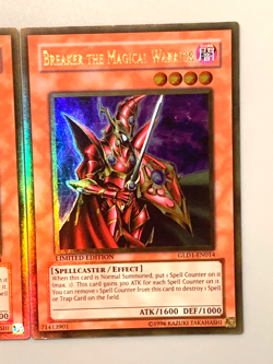 yugioh 3X BREAKER THE MAGICAL WARRIOR GLD1-EN014 Gold near mint set - Image 5