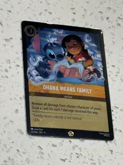 Disney Lorcana Ohana Means Family FOIL 32/204 Winterspell Mint Cold Foil - Image 3