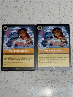 Disney Lorcana Ohana Means Family x2 32/204 Winterspell Non-Foil Regular Mint - Image 1