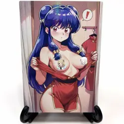 Ranma ½ Shampoo Sexy Anime Waifu Girl Doujin Lewd Goddess Story Holo Art Card - Image 2