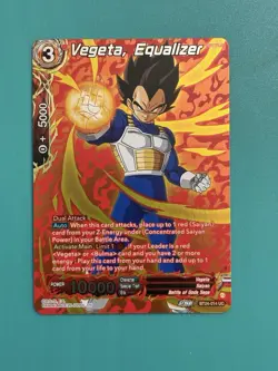 Vegeta, Equalizer BT24-014 UC Silver Foil Alt Art Dragon Ball Super CCG Card - Image 1
