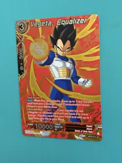 Vegeta, Equalizer BT24-014 UC Silver Foil Alt Art Dragon Ball Super CCG Card - Image 3