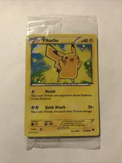Pokemon Card Pikachu XY 42/146 Holo Movie Promo Factory Sealed Bonus Card - Image 1