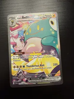 Iono's Bellibolt EX Sir 183/159 SV09 Holo Pokemon TCG Card Journey Together NM - Image 1