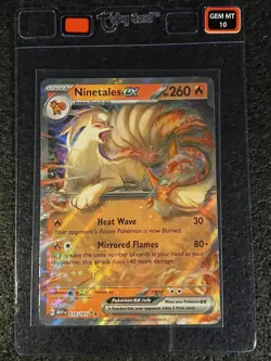 2025 Pokemon 151 Ninetales EX 038/165 Double Rare - Taby Card™ GEM MT 10 - Image 1