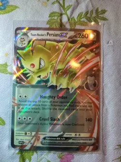 Team Rocket's Persian ex 218 Sv: Scarlet & Violet Promo Cards Holo - Image 1