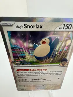 Hop's Snorlax - 184 (Prerelease) 184 Sv: Scarlet & Violet Promo Cards Holo - Image 4
