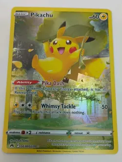 Pokemon Pikachu GG30/GG70 Crown Zenith: Galarian Gallery Ultra Rare Card NM - Image 1