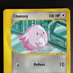 CHANSEY 69/147 LP Non Holo Common Aquapolis Pokemon Card - Image 3