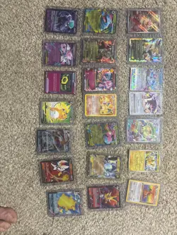 Pokemon Card Lot w/ Binder + Sleeved Cards – Holo Reverse Rare WOTC Modern - Image 1
